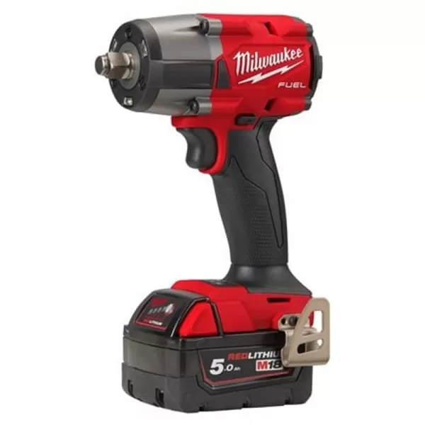 Aku rázový utahovák s pojistným kroužkem M18 FUEL™ 1/2” 18V/2x5,0Ah Milwaukee M18FMTIW2F12-502X