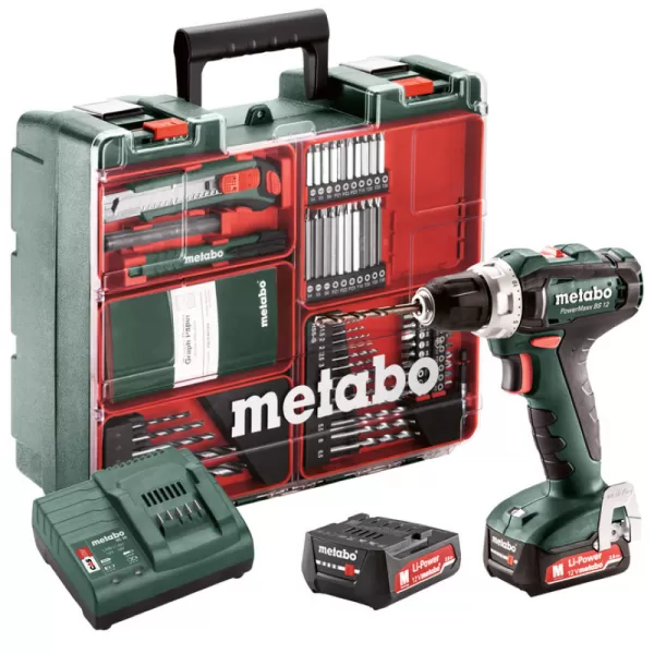 Aku vrtačka 2x2,0Ah Metabo PowerMaxx BS 12 601036870