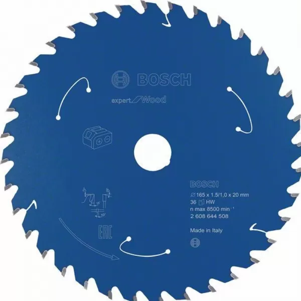 Pilový kotouč Expert for Wood pro akumulátorové pily 165×1,5/1×20 T36 Bosch 2608644508