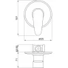 Sprchová baterie podomítková Titania Smart chrom Novaservis 98050,0