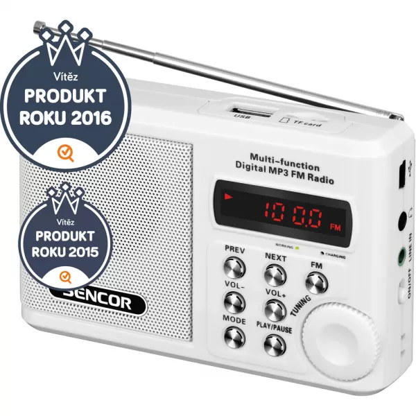 Rádio s USB/MP3 SENCOR SRD 215 W