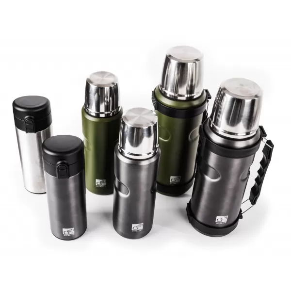 Termoláhev G21 na pití, 500 ml, khaki šedá