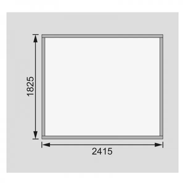 Dřevěný domek KARIBU AMBERG 3 (82972) natur LG1755