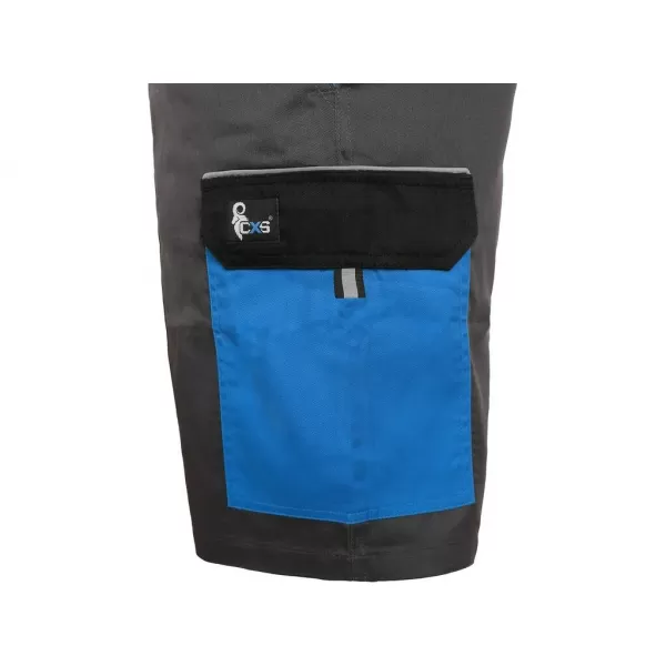 Kraťasy Canis CXS PHOENIX ZEFYROS, pánské, šedo-modré