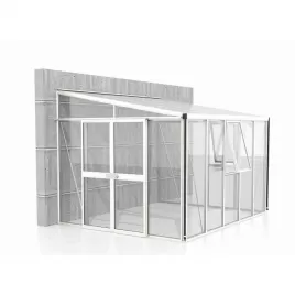 Skleník VITAVIA ATHENA 8600 sklo 3 mm + PC 10 mm bílý LG3835