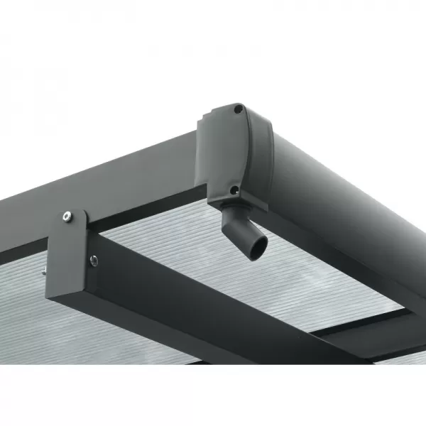 Hliníková pergola LANITPLAST ALU 53 antracit + čirý PC LG4148