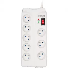Přepěťová ochrana 8 zásuvka 1836J SENCOR SSP 850 50001679