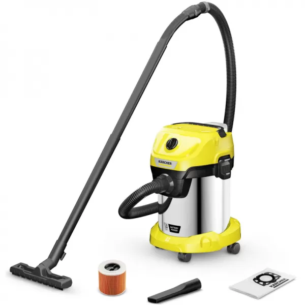 Aku vysavač na mokré a suché nečistoty 18V, bez aku WD 3-18 S V-17/20 Battery Kärcher 1.628-575.0