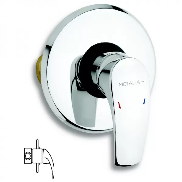 Sprchová baterie podomítková Metalia 57 chrom Novaservis 57050,0