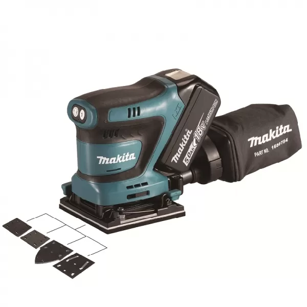 Aku vibrační bruska Li-ion LXT 18V bez aku Makita DBO480Z