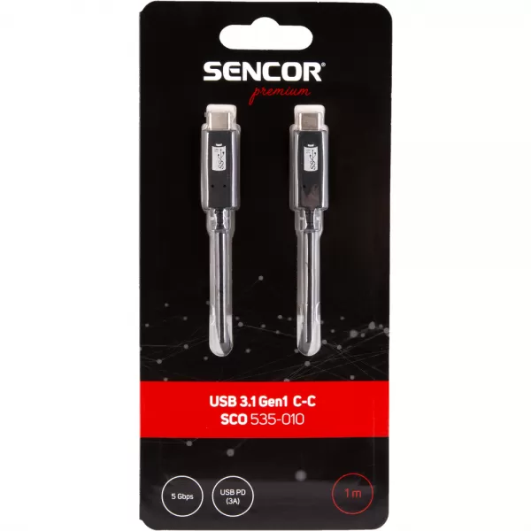 USB-C kabel USB 3.1 Gen1 C-C 1m SENCOR SCO 535-010