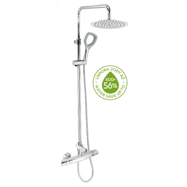 Sprchová souprava ECO+ + sprchová termostatická baterie 57963 chrom Novaservis SETECO/TER,0