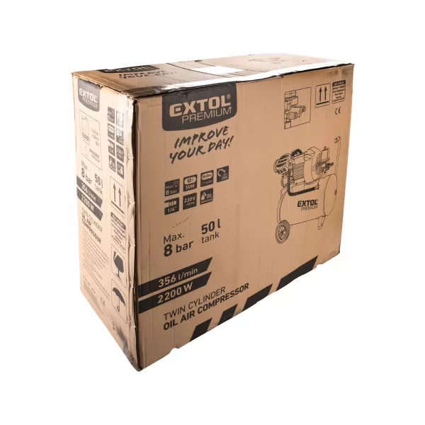 Kompresor olejový 2200W 50l Extol Premium 8895320