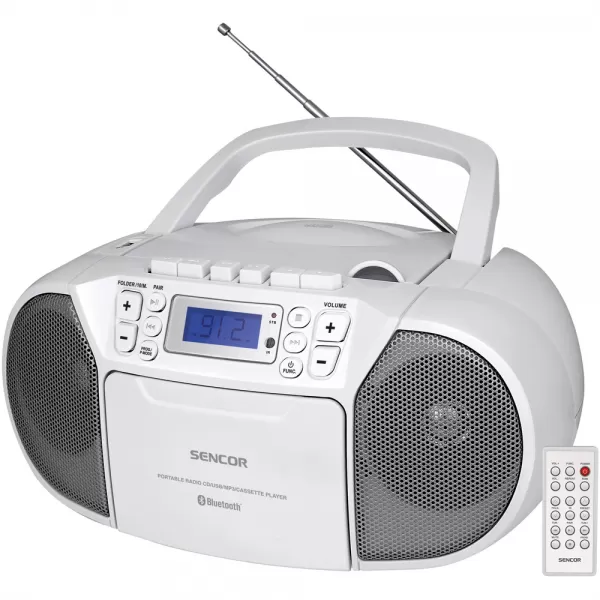 Rádio s CD/USB/BT/KAZE SENCOR SPT 3907 W