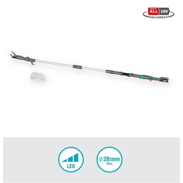 Aku teleskopické nůžky na větve HighCut 250/18V 1x2,0Ah P4A - sada Gardena 14774-20