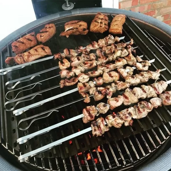 Grilovací rošt 61 cm s grilovací obracečkou GRILLGRATE pro Kamado