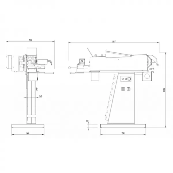 Pásovec MULTI N.KO Machines-Multifunkční pásová bruska na trubky a jekle