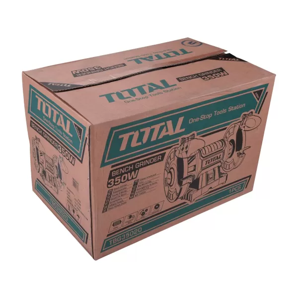 Bruska stolní dvoukotoučová 200mm/350W Industrial Total TBG35020