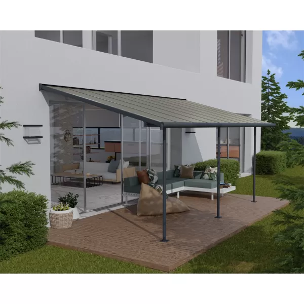 Hliníková (montovaná) pergola Palram Capri 3000 antracit 3 x 3