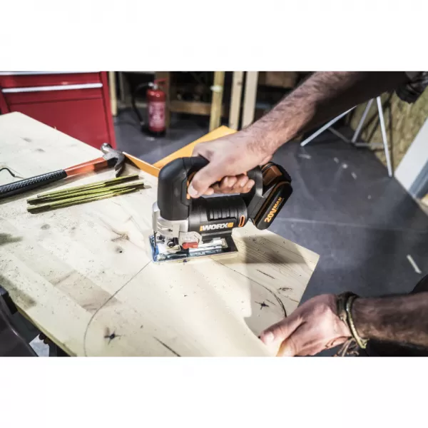 Aku přímočará pila 20V bez aku Powershare Worx Orange WX543.9