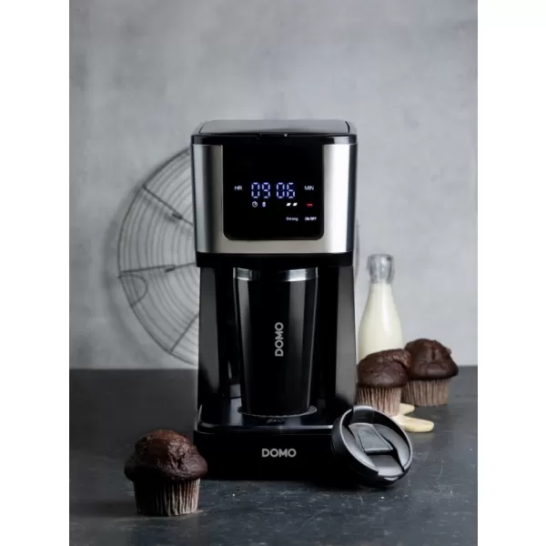 Překapávač na kávu 2v1 s termohrnkem DOMO DO733K