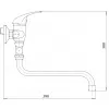 Paneláková baterie bez příslušenství 100 mm Metalia 55 chrom Novaservis 55075/1,0