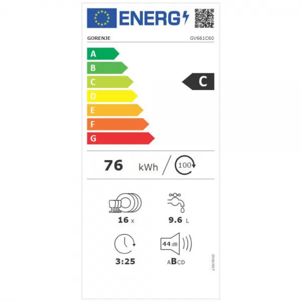 Myčka nádobí vestavná 60 cm Gorenje GV661C60