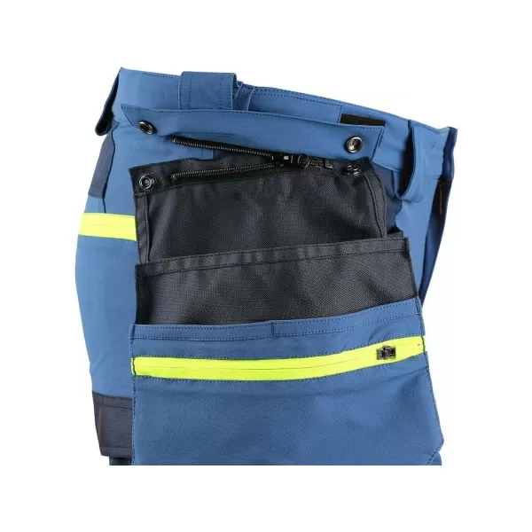 Kraťasy Canis CXS NAOS pánské, modro-modré, HV žluté doplňky