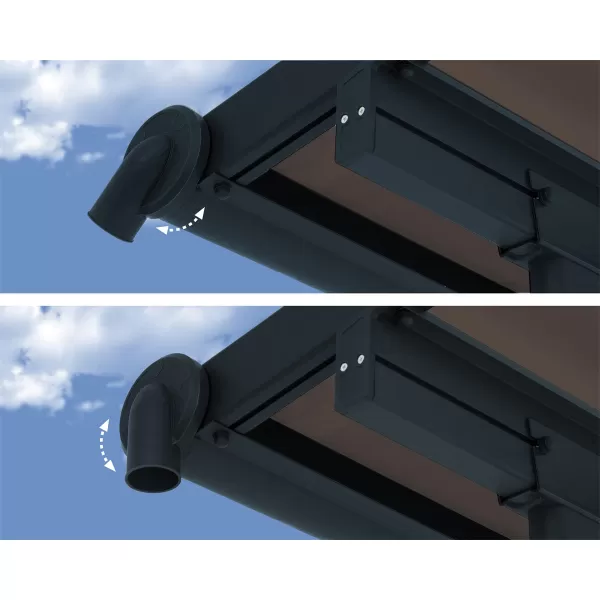 Hliníková (montovaná) pergola Palram Capri 4200 antracit 3 x 4,25