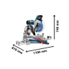 Pokosová a kapovací pila Bosch GCM 12 GDL 0.601.B23.600