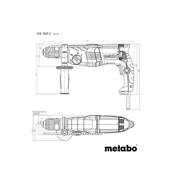 Kombinované kladivo KHE 2845 Q Metabo 601740500