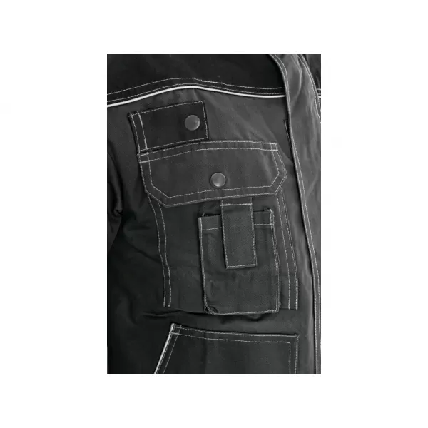 Blůza Canis CXS ORION OTAKAR, zimní, prodloužená, pánská, šedo-černá