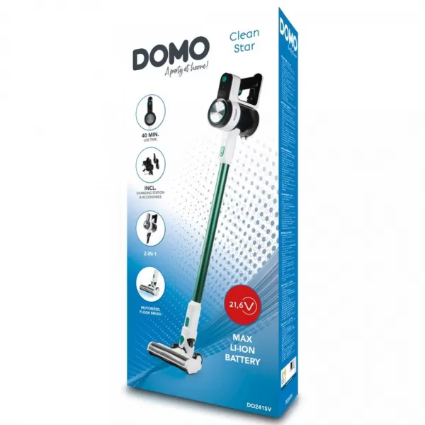 Aku tyčový vysavač 2v1 21,6V 2,0Ah DOMO DO241SV