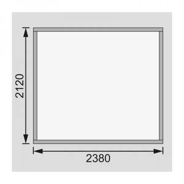 Dřevěný domek KARIBU KERKO 3 (82927) šedý LG2949