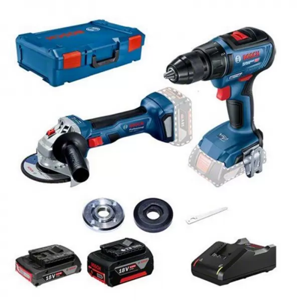 Aku sada GWS 180-LI + GSR 18V-50 Professional Bosch 0615990M47