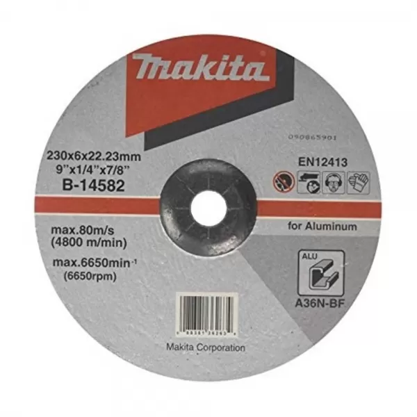 Kotouč brusný hliník 230x6x22,23mm Makita B-14582