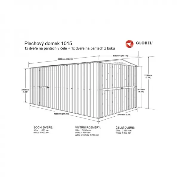 Domek GLOBEL 1015 ANTRACIT LG2530