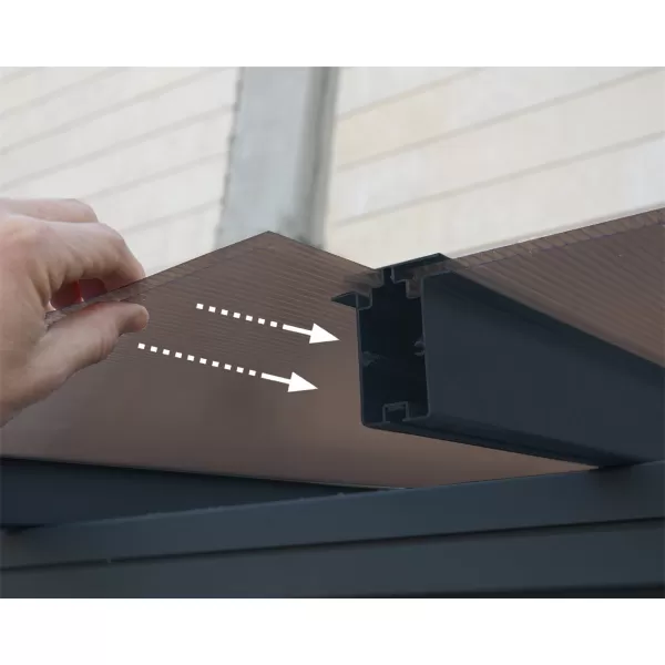 Hliníková (montovaná) pergola Palram Capri 4200 antracit 3 x 4,25