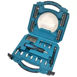 Sada bitů a 1/4" hlavic se šroubovákem 65dílná Makita D-42020