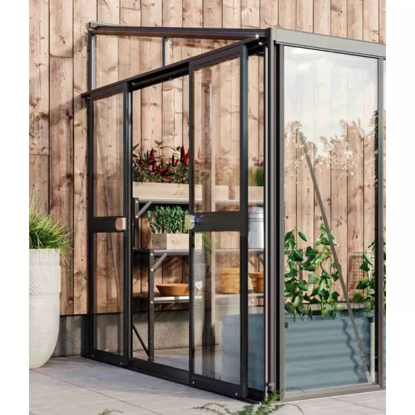 Skleník VITAVIA ATHENA 10200 sklo 3 mm + PC 10 mm černý LG3837