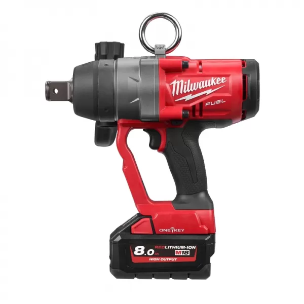 Aku rázový utahovák s pojistným kroužkem M18 FUEL™ ONE-KEY™ 1” 18V/2x8,0Ah Milwaukee M18ONEFHIWF1-802X