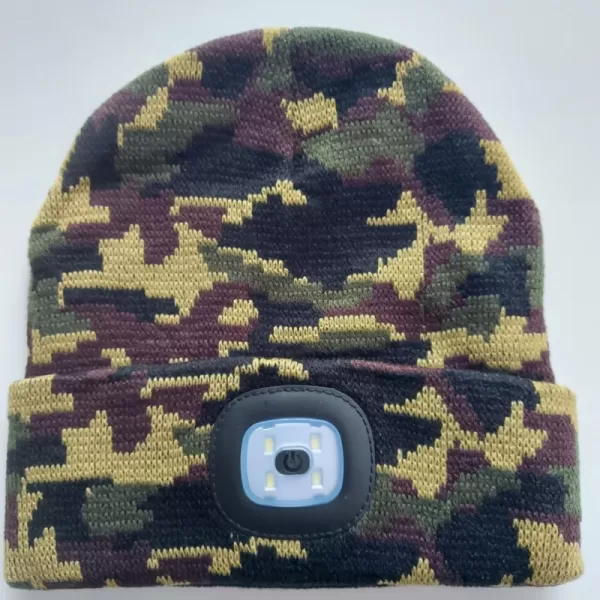 Čepice s čelovkou 4x45lm, USB nabíjení, maskovací, univerzální velikost EXTOL LIGHT 43464