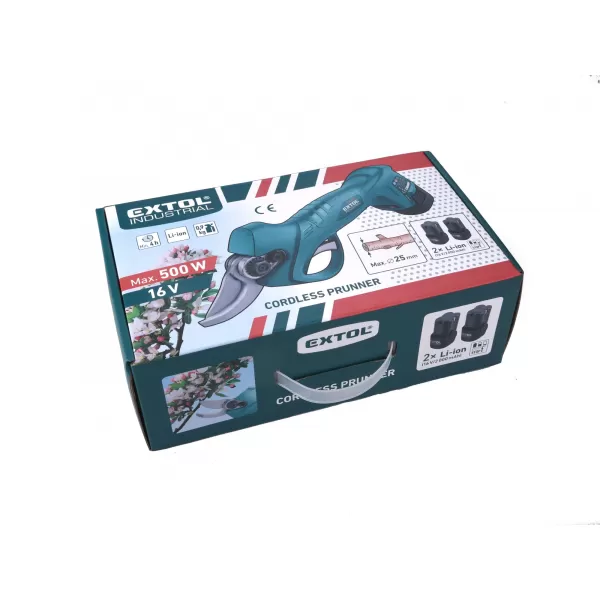 Aku zahradní nůžky 16V 2x2,0Ah EXTOL INDUSTRIAL 8791580