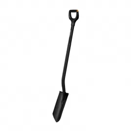 Rýč Ergonomic PRO drenážní, černý Fiskars 1066709