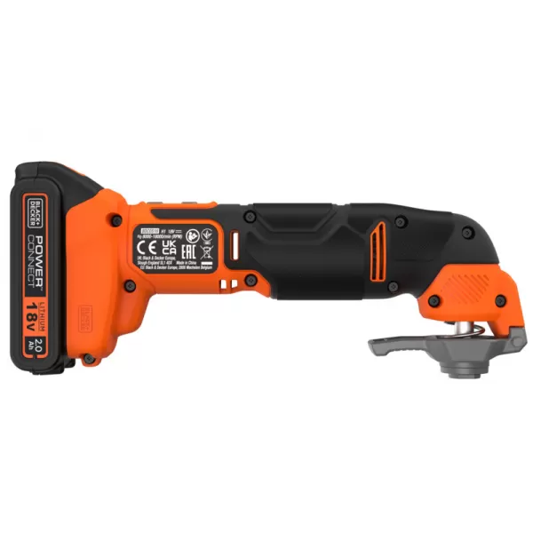 Aku multifunkční oscilační bruska 18V 1x2,0Ah Black&Decker BDCOS18D1K