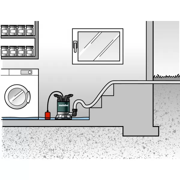 Ponorné čerpadlo s plošným sáním TPF 6600 SN Metabo 0250660006