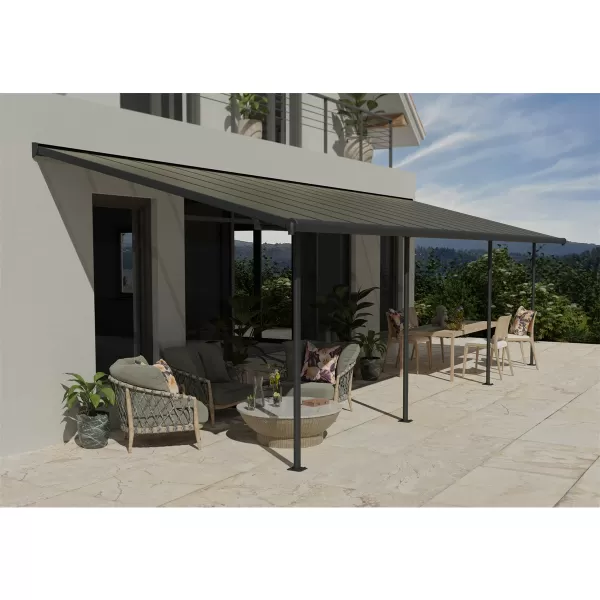 Hliníková (montovaná) pergola Palram Capri 4200 antracit 3 x 4,25
