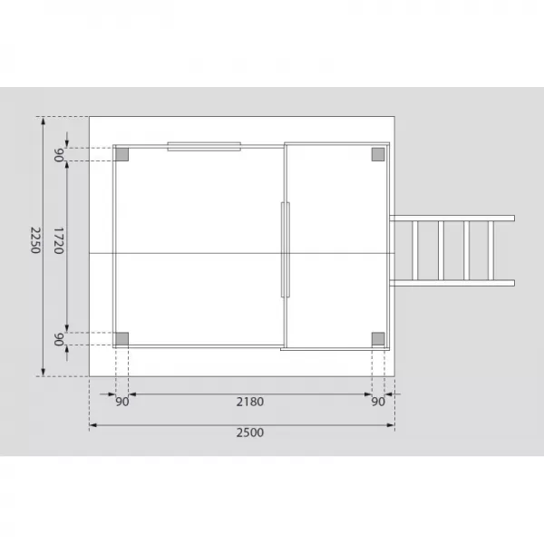 Dětské hřiště KARIBU BENJAMIN 9098 tm. šedé LG2414