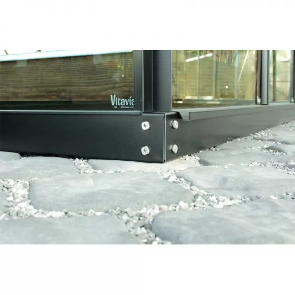 Skleník VITAVIA URANUS 9900 čiré sklo 3 mm černý LG3562