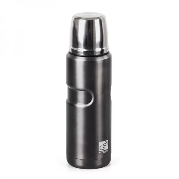 Termoláhev G21 na pití, 500 ml, khaki šedá